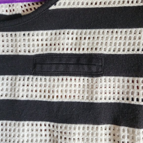 CONVERSE ONE STAR, BLACK AND WHITE STRIPES, SIZE - XS - Picture 7 of 9